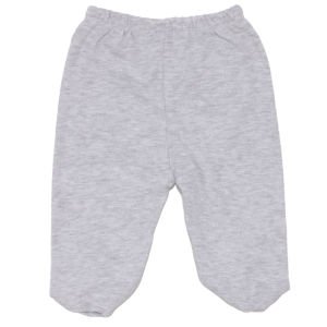 Unisex Sade Gri Patikli Tek Alt