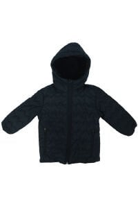 Unisex Lacivert İçi Peluş Kapitoneli Mont