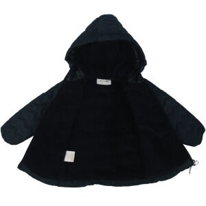 Unisex Lacivert İçi Peluş Kapitoneli Mont