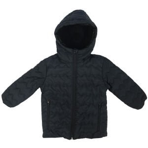 Unisex Lacivert İçi Peluş Kapitoneli Mont