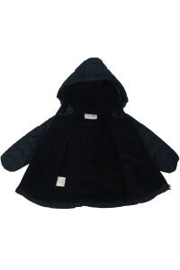 Unisex Lacivert İçi Peluş Kapitoneli Mont