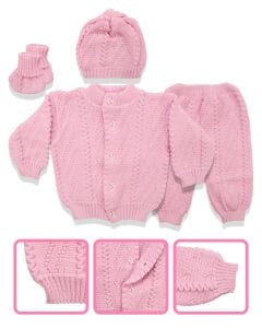 Pembe Bebek Triko 4 lü Takım