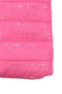 Kız Çocuk Fuşya Simli Parlak İçi Peluş Mont