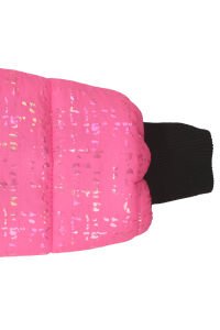 Kız Çocuk Fuşya Simli Parlak İçi Peluş Mont