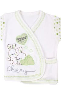 Chery Yeşil Kalpli Tavşan 5 Parça Hastane Çıkış Seti