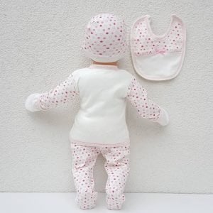 Chery Kalpli Pembe 5 Parça Kız Bebek Hastane Çıkış Seti