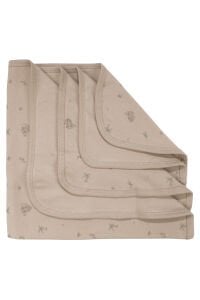 Unisex Kahve Koala Desenli Organik Penye Battaniye