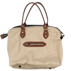 Mother Bag Baskılı Geniş Hacimli Bej Anne Bebek Bakım Omuz Çantası