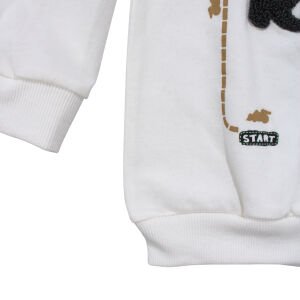 Erkek Bebek Siyah Yeşil Şapkalı Şişme Yelekli Badili 3'lü Takım