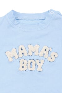 Erkek Bebek Mavi Mamas Boy Kamuflaj Desenli Şortlu 2'li Takım