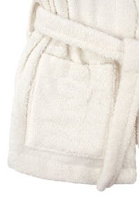 Kız Çocuk Ekru Renkli Unicorn Kapüşonlu Bornoz