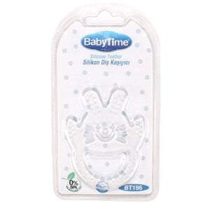 BabyTime Tavşanlı Slikon Diş Kaşıyıcı