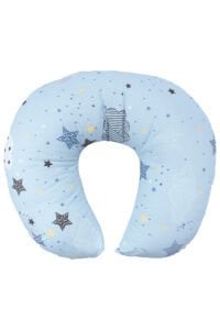 Erkek Bebek Mavi Yıldız Bulut Desenli Emzirme Minderi