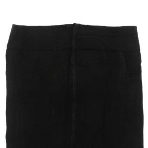 Unisex Siyah Çift Katlı Havlu Külotlu Çorap