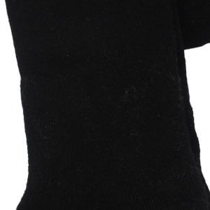 Unisex Siyah Çift Katlı Havlu Külotlu Çorap