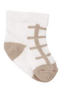 Erkek Bebek Kahve Ekru Yeşil Çizgili 3'lü Çorap Set 0-6