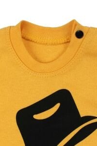 Küçük Adam Sarı Siyah 2 li Erkek Bebek Takım