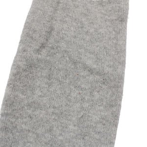 Unisex Gri Çift Katlı Havlu Külotlu Çorap