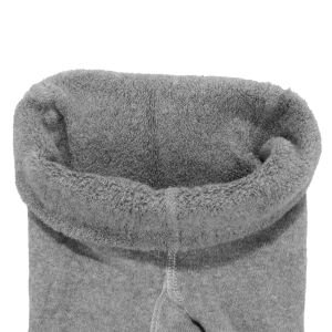 Unisex Gri Çift Katlı Havlu Külotlu Çorap