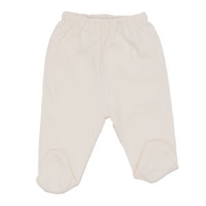 Unisex Patikli Ekru Penye Patikli Tek Alt