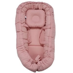 Unisex Pembe Yastıklı Taşınabilir Lüx Babynest