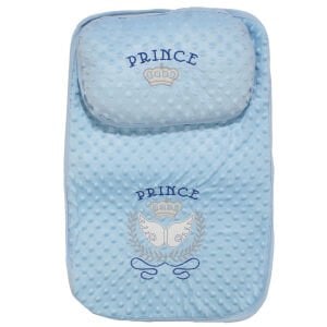 Erkek Bebek Mavi Prince Nakışlı Nohut Alt Açma 70x40