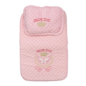 Kız Bebek Pembe Princess Nakışlı Nohut Alt Açma 70x40