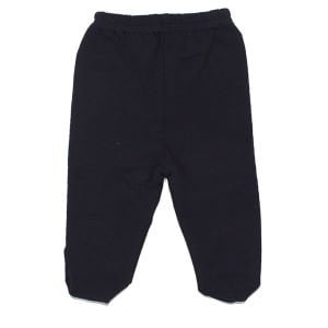 Unisex Patikli Lacivert Penye Tek Alt