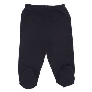 Unisex Patikli Lacivert Penye Tek Alt