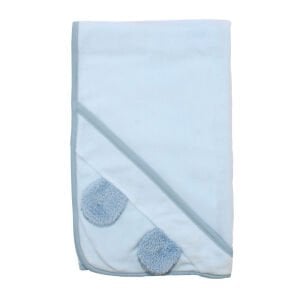 Unisex Mavi Polar Kulaklı Battaniye 90x90 cm