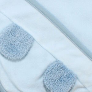 Unisex Mavi Polar Kulaklı Battaniye 90x90 cm