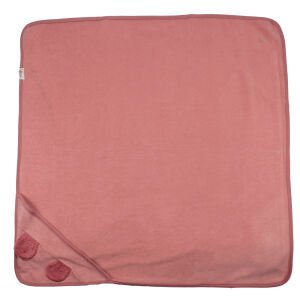 Unisex Pembe Polar Kulaklı Battaniye 90x90 cm