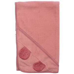 Unisex Pembe Polar Kulaklı Battaniye 90x90 cm