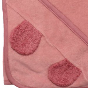 Unisex Pembe Polar Kulaklı Battaniye 90x90 cm
