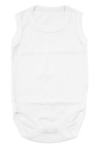 Unisex Ekru Jakarlı Askılı Çıtçıtlı Body Zıbın