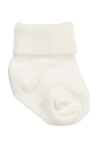 Erkek Bebek Ekru Mavi Sarı Gri Yeşil 5'li Çorap Set 0-6 Ay