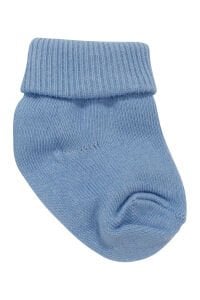 Erkek Bebek Beyaz Laci Mavi Yeşil 5'li Çorap Set 0-6 Ay