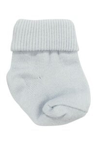 Erkek Bebek Mavi Beyaz Sarı Gri 5'li Çorap Set 0-6 Ay