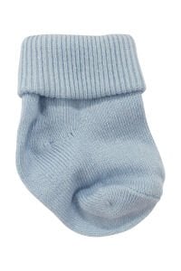 Erkek Bebek Mavi Beyaz Sarı Gri 5'li Çorap Set 0-6 Ay