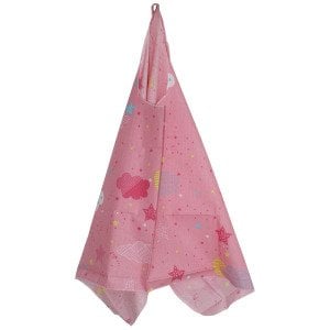Pembe Yıldız Desenli Emzirme Önlüğü