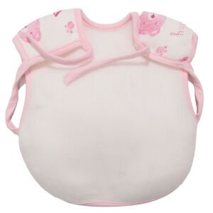Unisex Pembe Baby Ayı Garson Bağlamalı Su Geçirmez Önlük