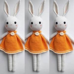 Organik Özel Üretim Kız Örgü Amigurumi Oyuncak Bebek