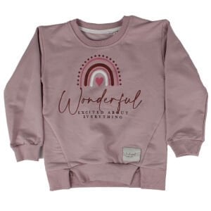 Kız Çocuk Gülkurusu Wonderful Yazılı Gökkuşağı Fitilli Taytlı 2'li Takım