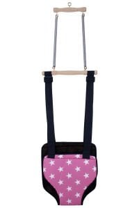 Unisex Pembe Yıldız Desenli Hoppala Salıncak