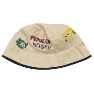 Erkek Çocuk Açık Sarı Canavar Desenli Fötr Şapka 1-3 Yaş