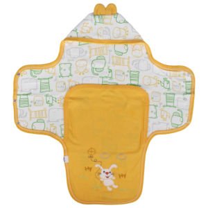 Unisex Sarı Renkli Hayvan Desenli Kundak Battaniye