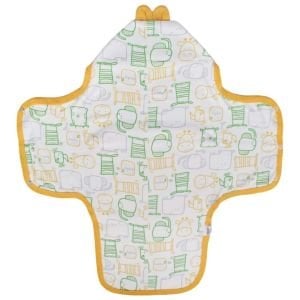 Unisex Sarı Renkli Hayvan Desenli Kundak Battaniye