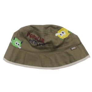 Erkek Çocuk Yeşil Canavar Desenli Fötr Şapka 1-3 Yaş
