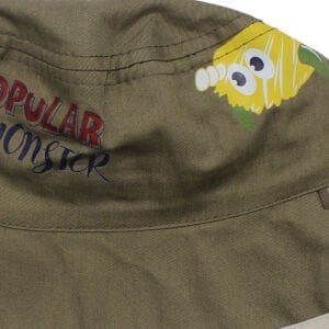 Erkek Çocuk Yeşil Canavar Desenli Fötr Şapka 1-3 Yaş