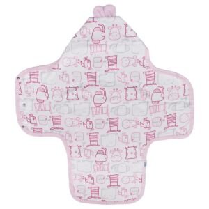 Unisex Pembe Renkli Hayvan Desenli Kundak Battaniye